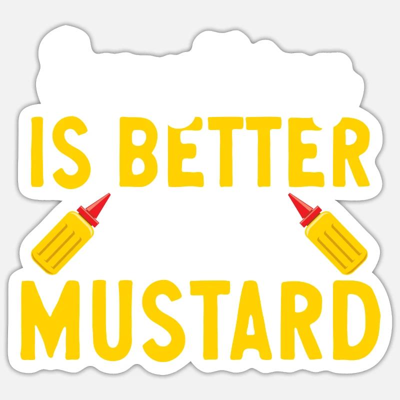 Senf Moutarde Sticker taille S (10 x 10 cm)