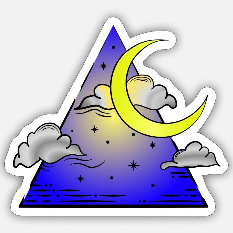 Element Luft farbe Sticker Größe S (10 x 10 cm)