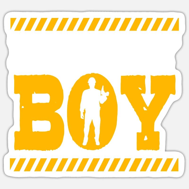 Construction Worker Construction Site Children's Birthday Party Sticker size S (10 x 10 cm)