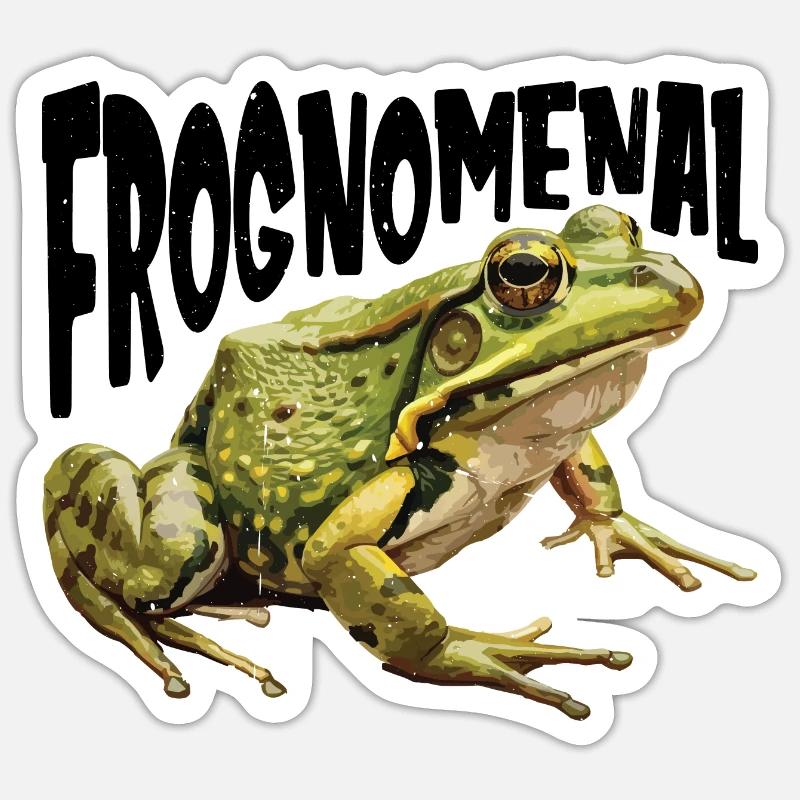 Frognomenal 2 - Sticker taille S (10 x 10 cm) - blanc mat