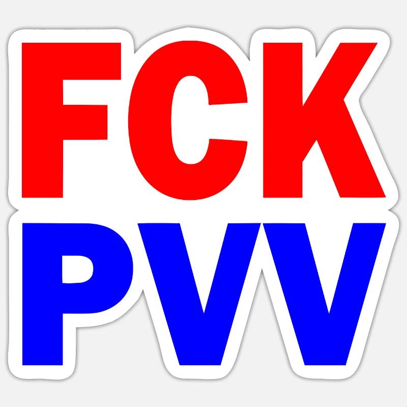Fck pvv Sticker size S (10 x 10 cm)