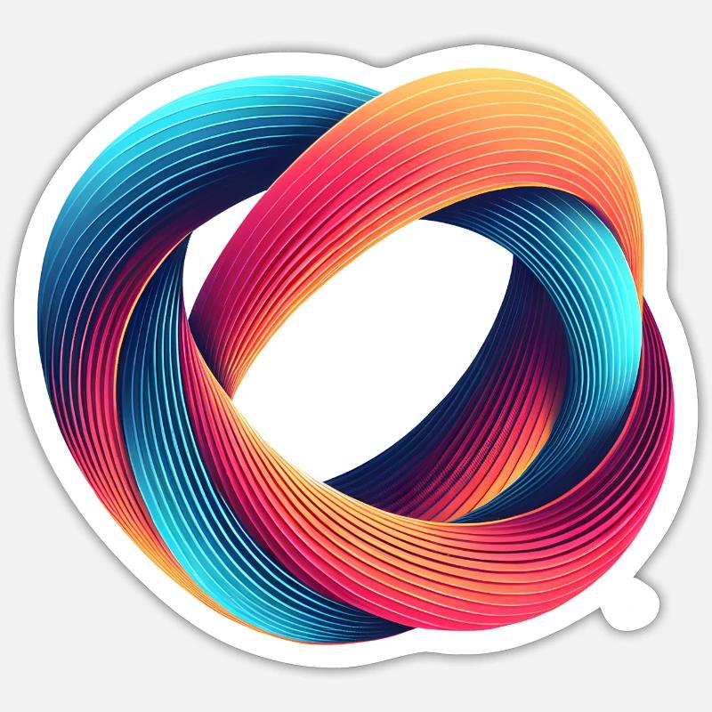 Twisted Sphere Sticker Größe S (10 x 10 cm)