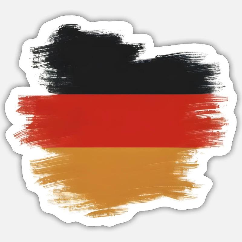 Germany Flag Germany - Sticker size S (10 x 10 cm) - white matte