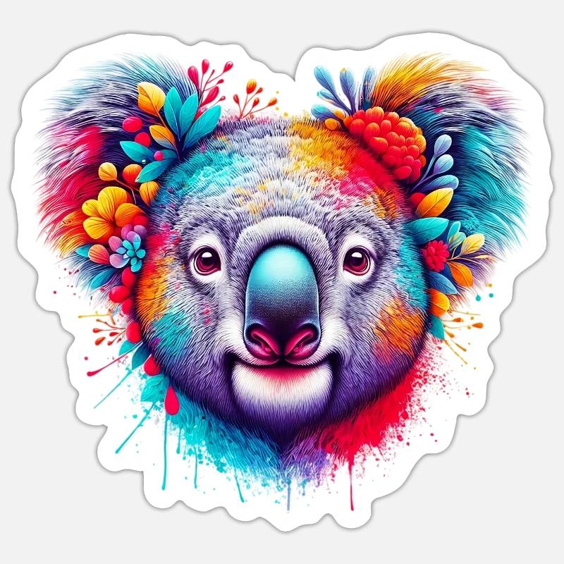 Koala - Sticker size S (10 x 10 cm) - white matte