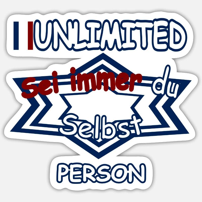 Always be yourself - Sticker size S (10 x 10 cm) - white matte