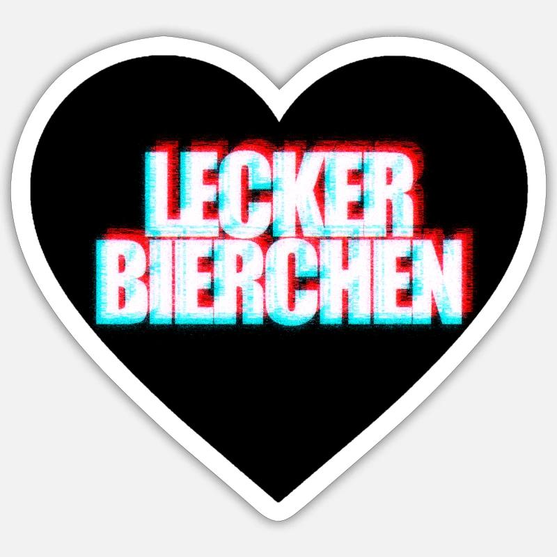 Lecker Bierchen Sticker Größe S (10 x 10 cm)