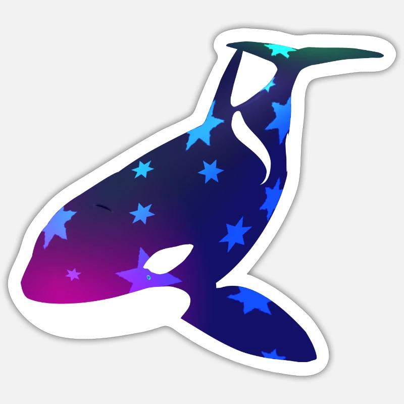 Killer-Eulen - Sticker Größe S (10 x 10 cm) - Mattweiß