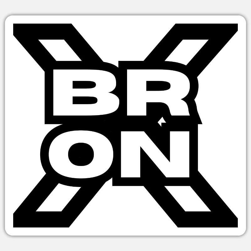Le BRONX ! - Sticker taille S (10 x 10 cm) - blanc mat
