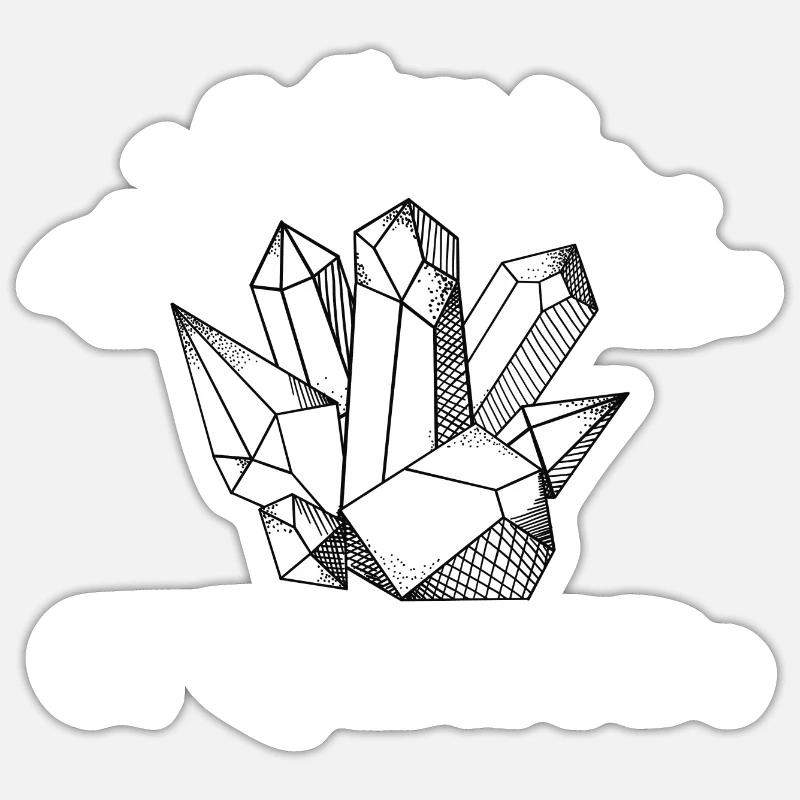 De Quartz I Do - Roche Collector Geode Hunter Sticker taille S (10 x 10 cm)
