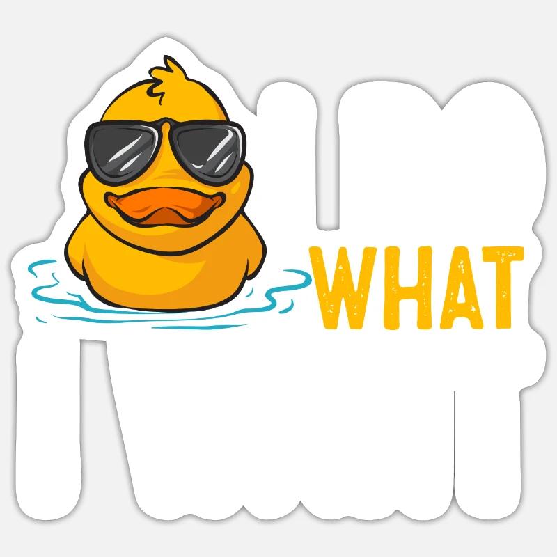 Rubber Duck Rubber Duck - Sticker size S (10 x 10 cm) - white matte