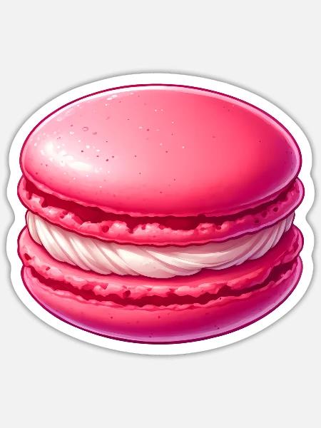 Makronen-Liebhaber - Sticker Größe S (10 x 10 cm) - Mattweiß