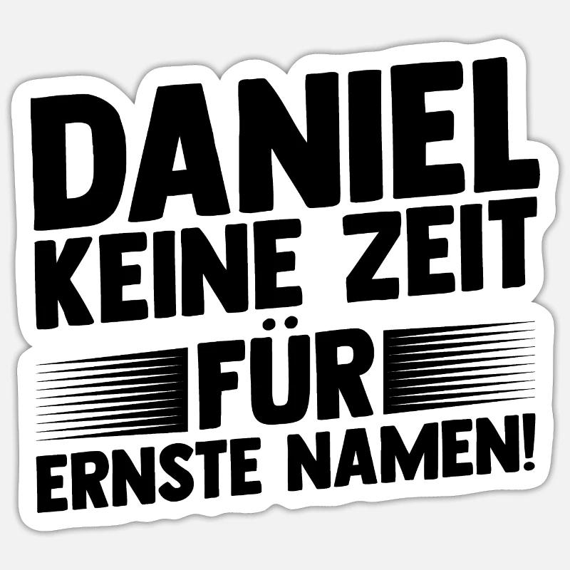 First name Daniel - Sticker size S (10 x 10 cm) - white matte