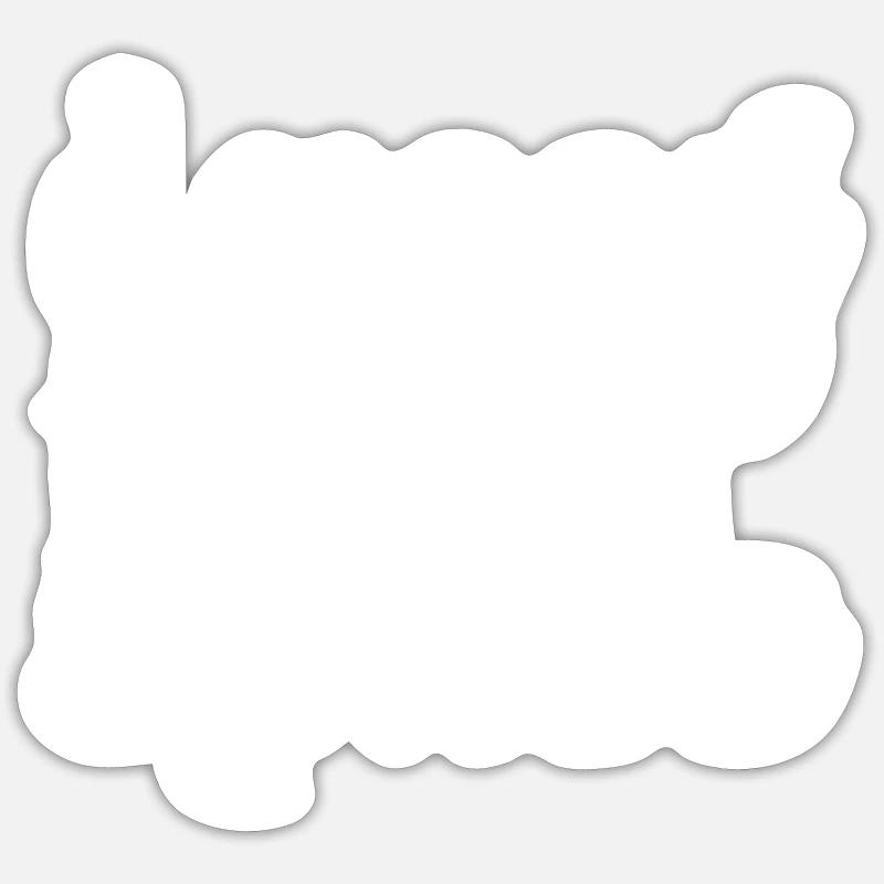 besoin de plus d’espace - Sticker taille S (10 x 10 cm) - blanc mat