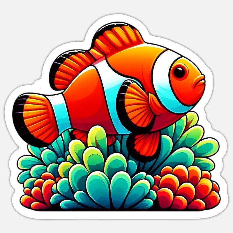 Clownfish Sticker size S (10 x 10 cm)