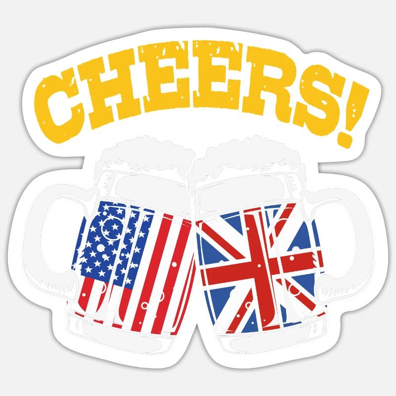 England - Sticker size S (10 x 10 cm) - white matte