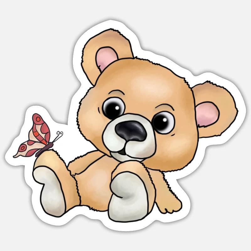 Knuddelbär Sticker Größe S (10 x 10 cm)