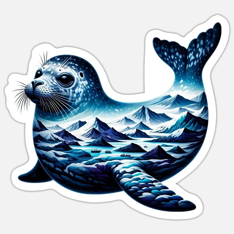 Siegel - Sticker Größe S (10 x 10 cm) - Mattweiß