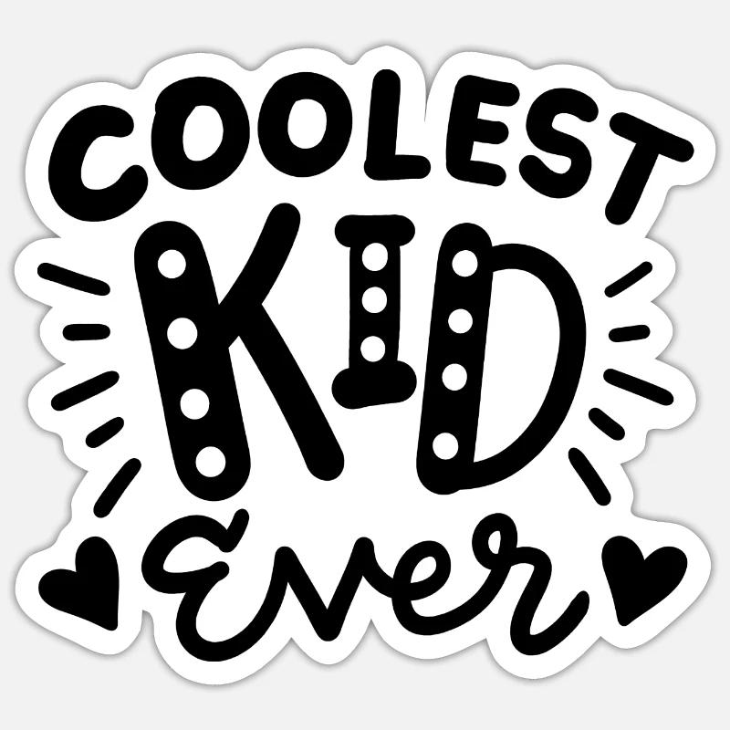 Coolstes Kind Kleinkind - Sticker Größe S (10 x 10 cm) - Mattweiß