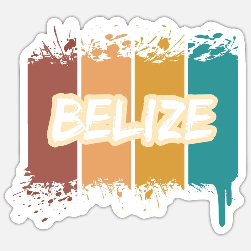 Belize Sticker size S (10 x 10 cm)