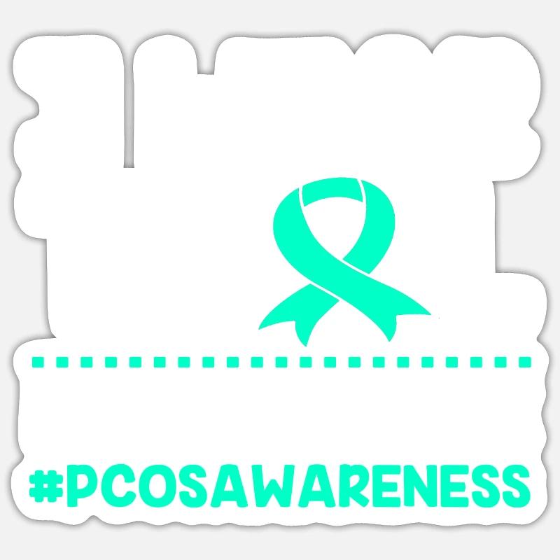 Pcos-Bewusstsein Sticker Größe S (10 x 10 cm)