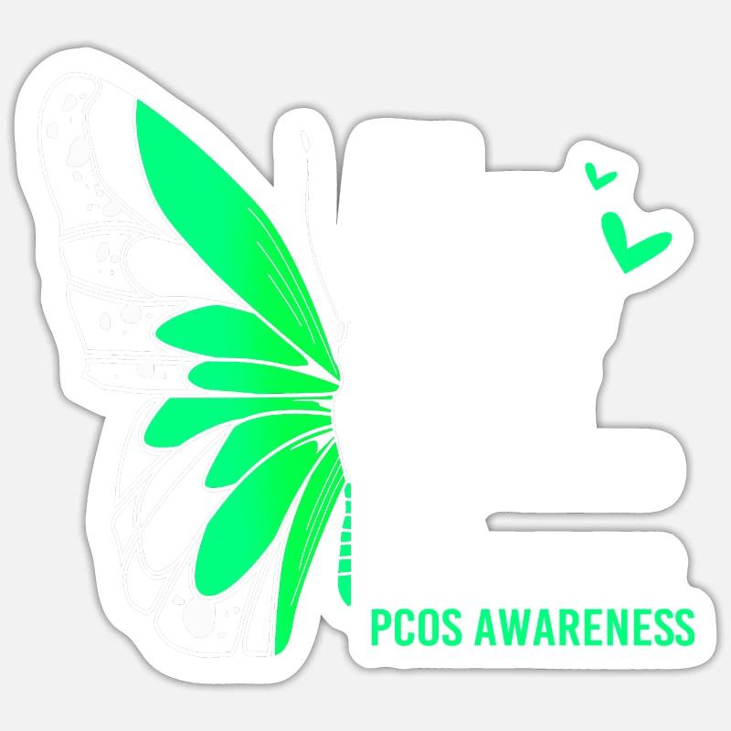 Pcos-Bewusstsein Sticker Größe S (10 x 10 cm)