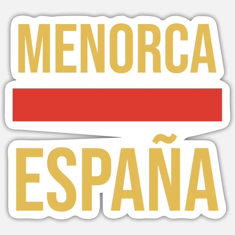 Bob Menorca - Sticker taille S (10 x 10 cm) - blanc mat
