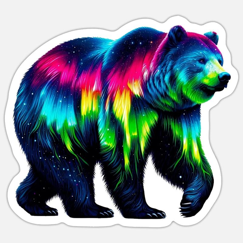 Bear - Sticker size S (10 x 10 cm) - white matte