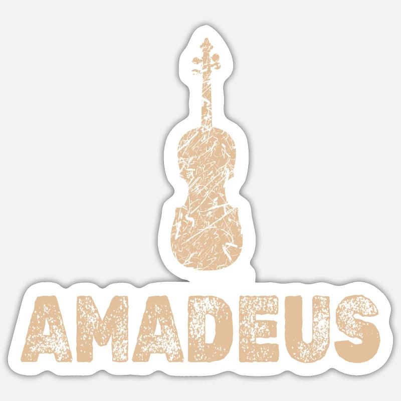 Bratsche Amadeus Sticker Größe S (10 x 10 cm)