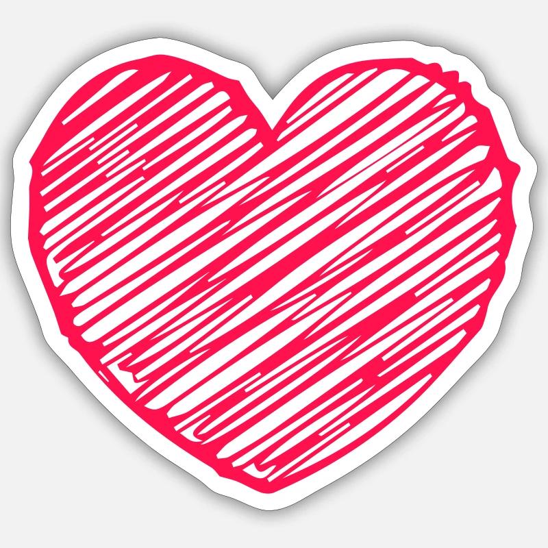Heart Sticker Größe S (10 x 10 cm)