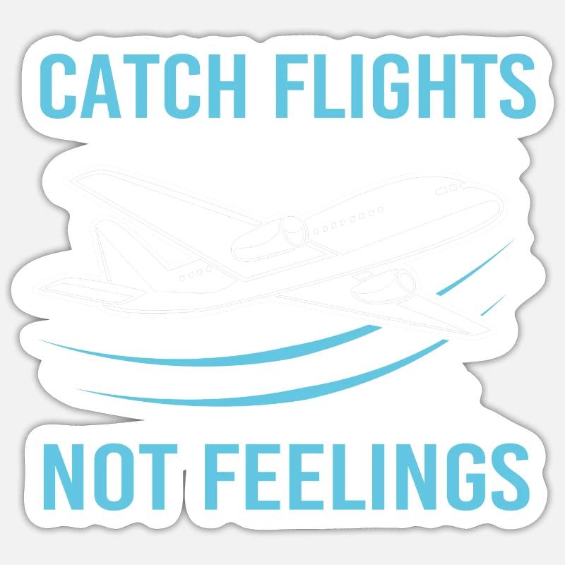 Pilot Airplane - Sticker size S (10 x 10 cm) - white matte