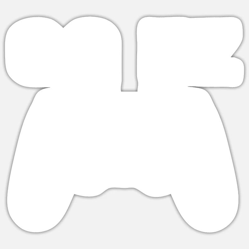 GG EZ - Sticker taille S (10 x 10 cm) - blanc mat
