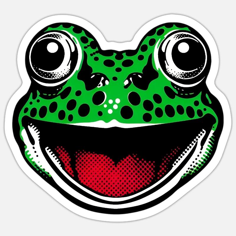 Grenouille Sticker taille S (10 x 10 cm)