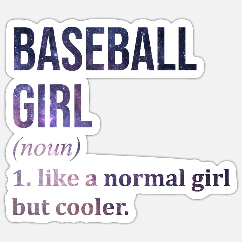 Baseball - Sticker size S (10 x 10 cm) - white matte