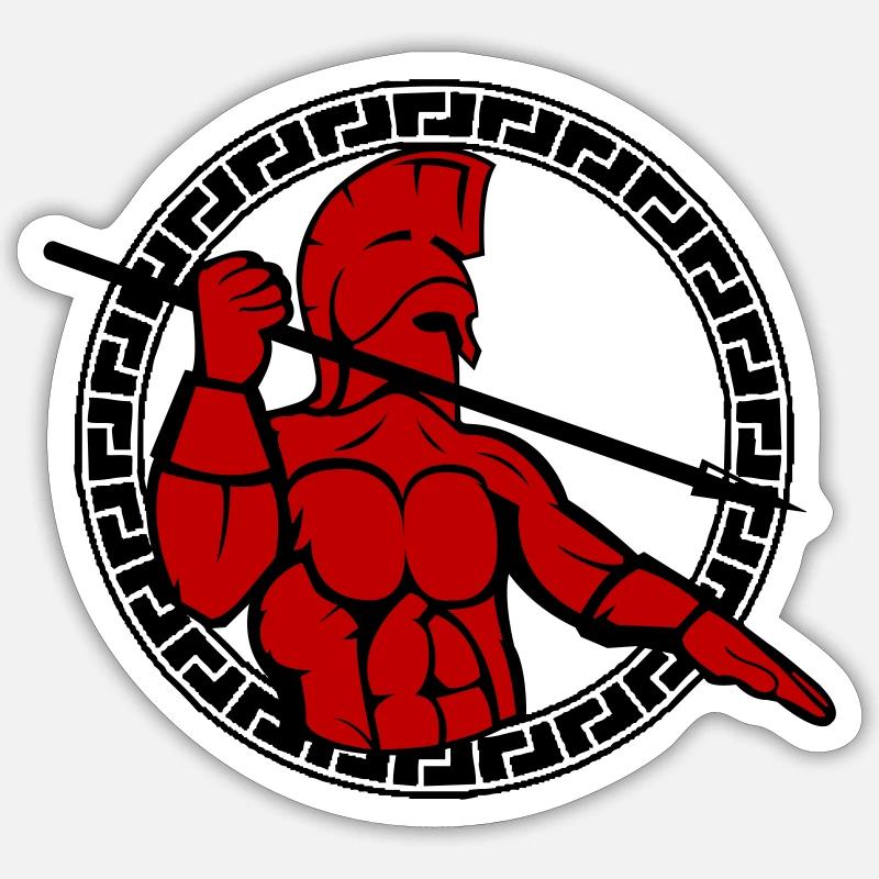 Spartans - Sticker size S (10 x 10 cm) - white matte