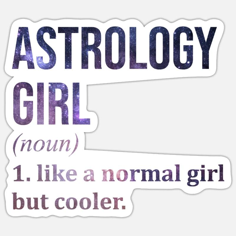 Astrologie - Sticker Größe S (10 x 10 cm) - Mattweiß
