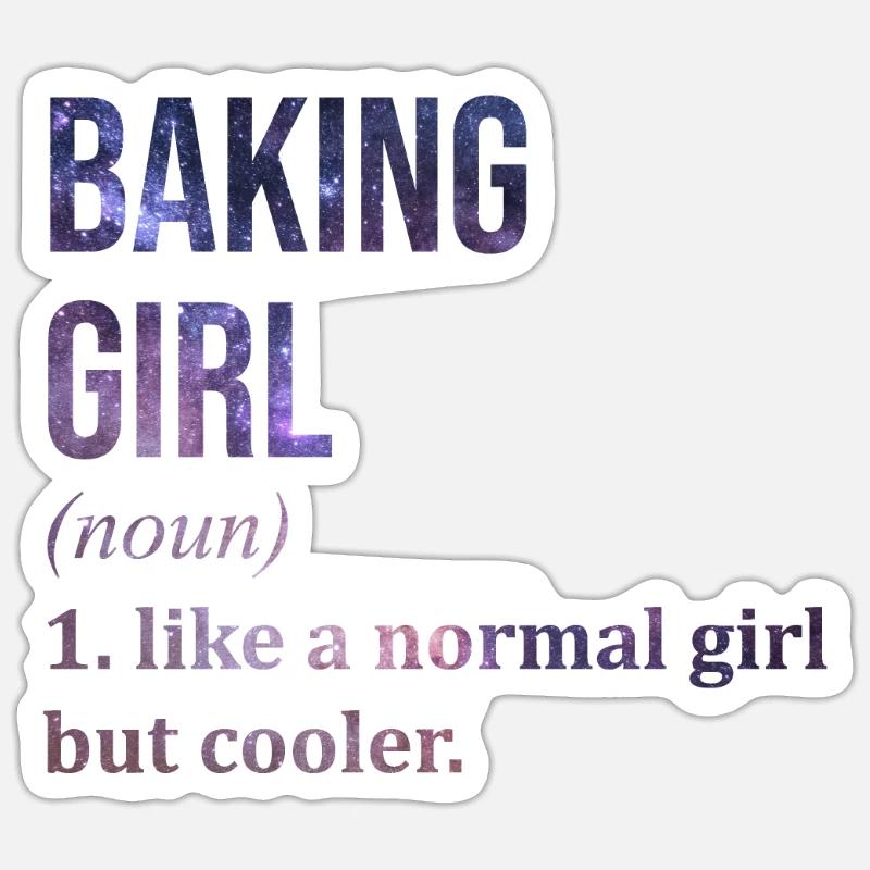 Backen Backen Backen Backen Sticker Größe S (10 x 10 cm)