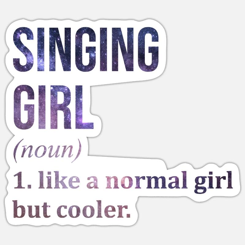 Singing Sticker size S (10 x 10 cm)