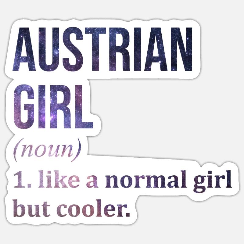 Austria - Sticker size S (10 x 10 cm) - white matte