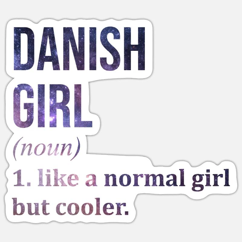Denmark - Sticker size S (10 x 10 cm) - white matte