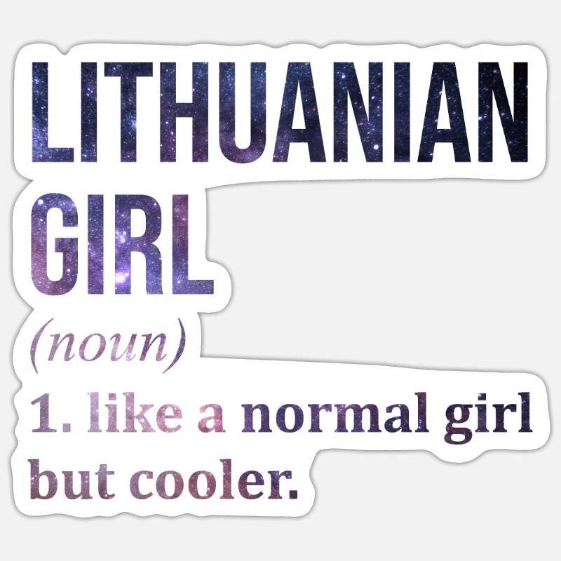 Lithuania - Sticker size S (10 x 10 cm) - white matte