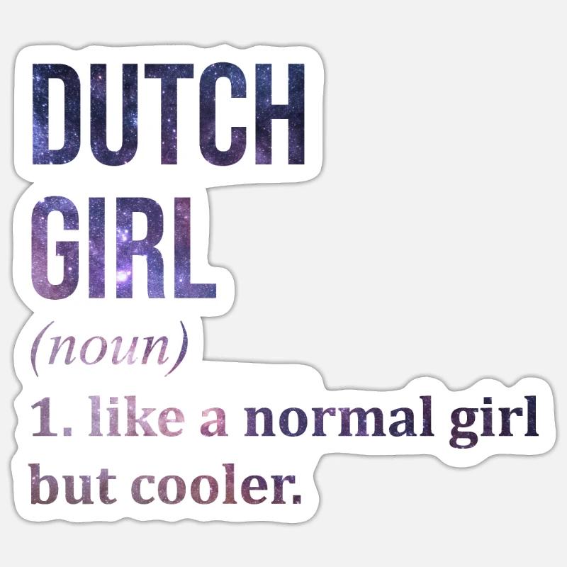 Holländisch Sticker Größe S (10 x 10 cm)