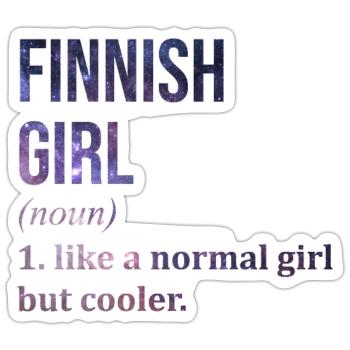Finland - Sticker size S (10 x 10 cm) - white matte - Front