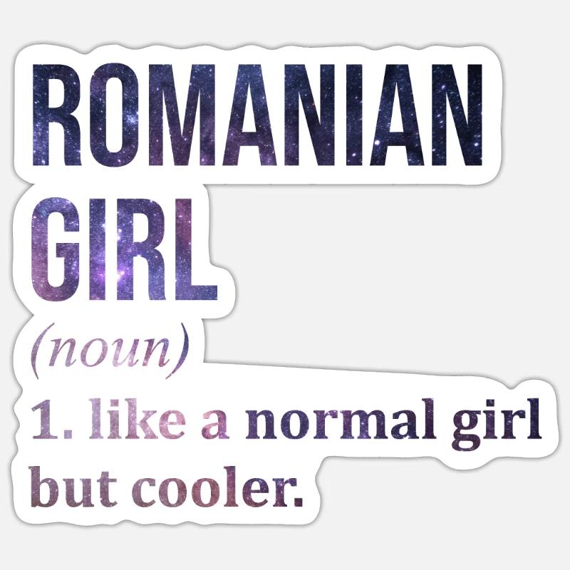 Romania - Sticker size S (10 x 10 cm) - white matte