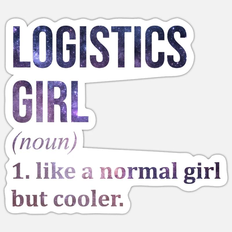 Logistics - Sticker size S (10 x 10 cm) - white matte