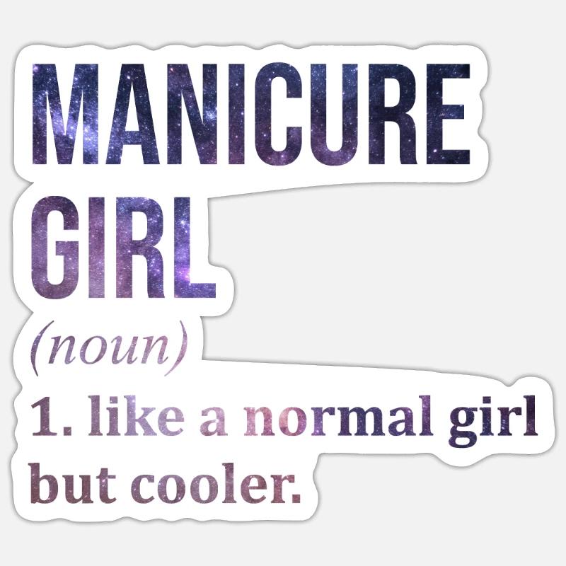Manicure - Sticker size S (10 x 10 cm) - white matte
