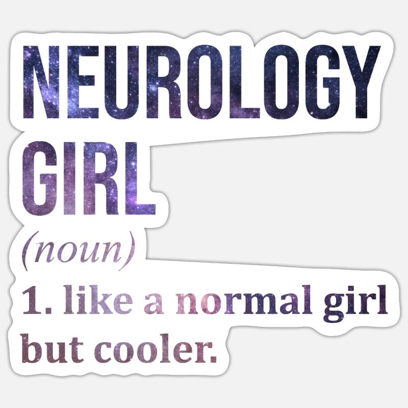 Neurology - Sticker size S (10 x 10 cm) - white matte