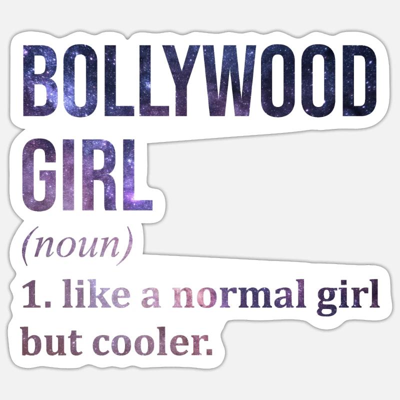 Bollywood - Sticker Größe S (10 x 10 cm) - Mattweiß