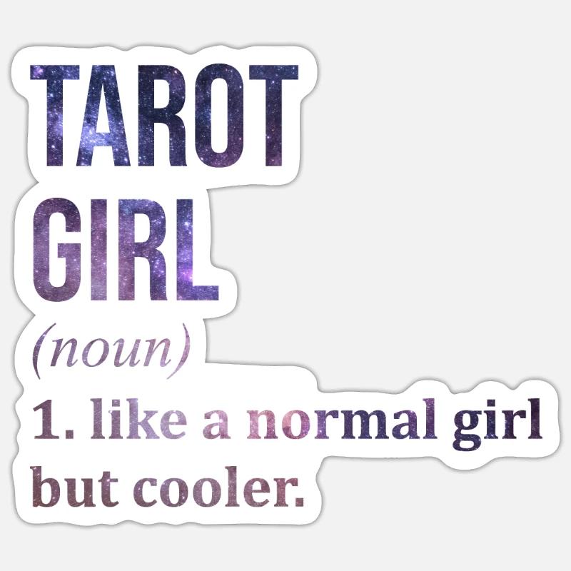 Tarot - Sticker size S (10 x 10 cm) - white matte