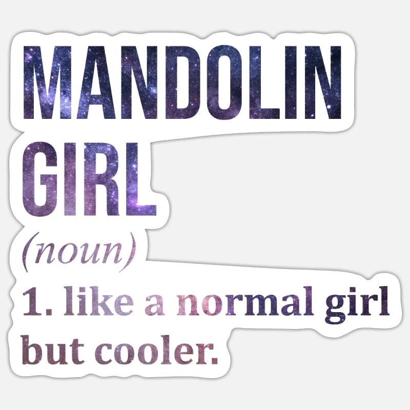 Mandolin Mandolin Mandolin Sticker size S (10 x 10 cm)