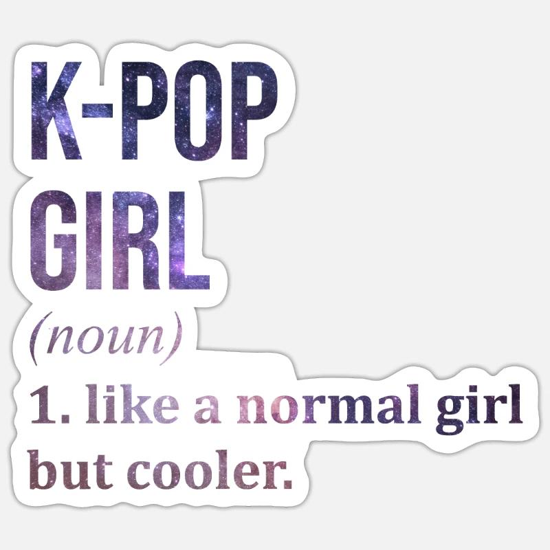 K Pop K Pop - Sticker - mat hvid
